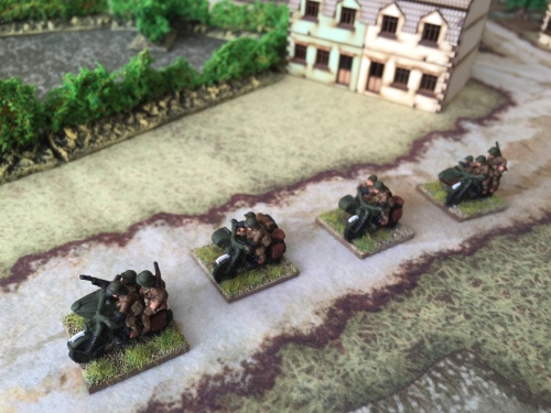 French Motorcycle squad rush to claim objective